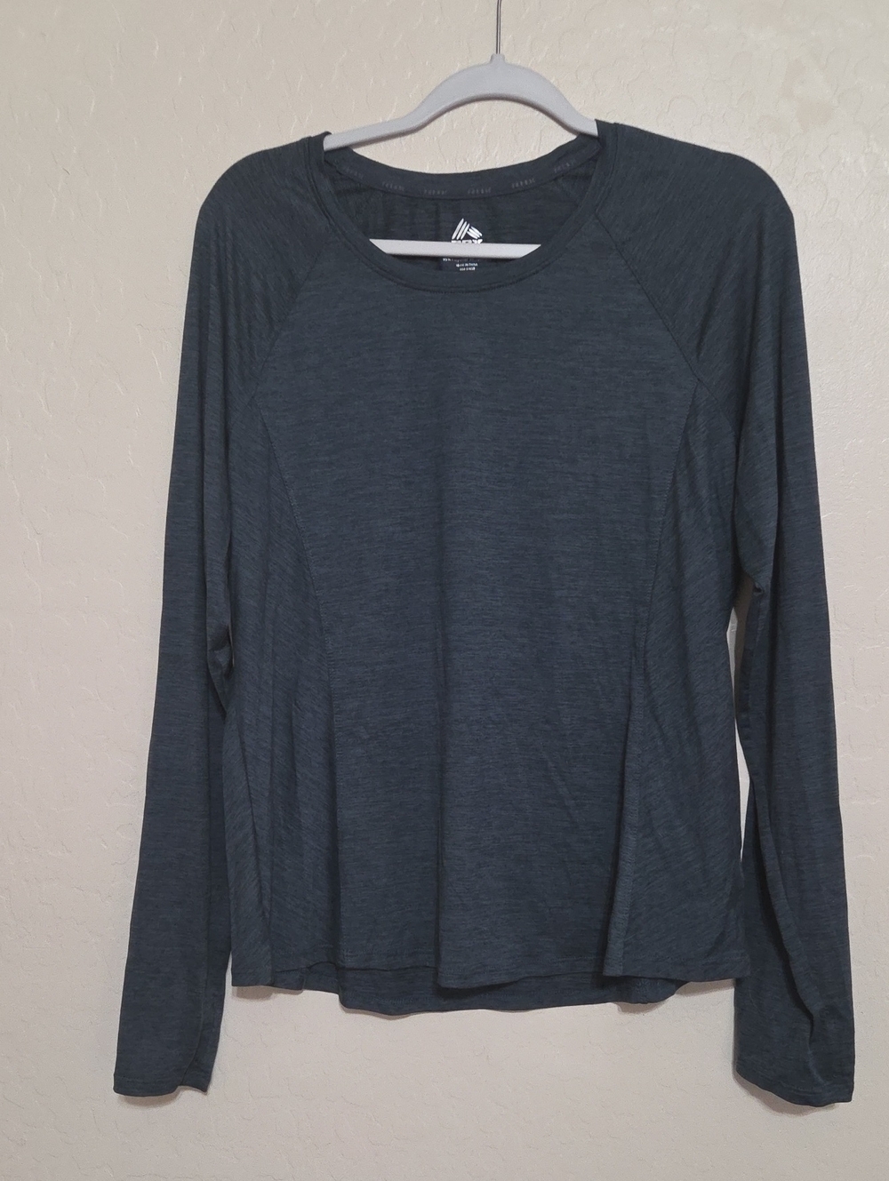 RBX Women's Long Sleeve Crew Neck Top - Charcoal